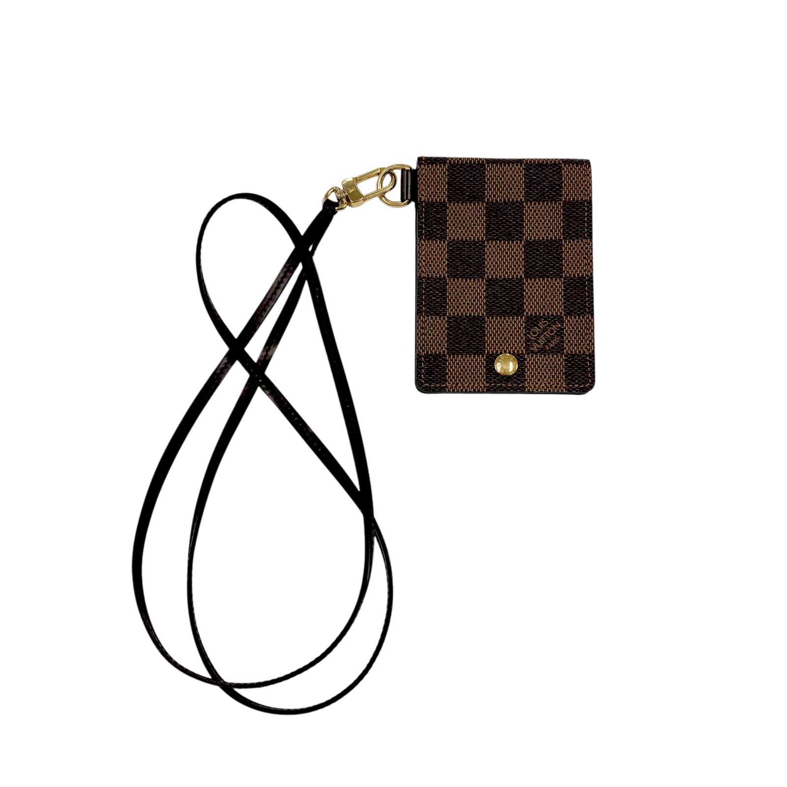【真贋判定済】LOUIS VUITTON ルイヴィトン ポルトカルト・IDバンドリエール N60016 ダミエ IDケース パスケース B0208LEGHP