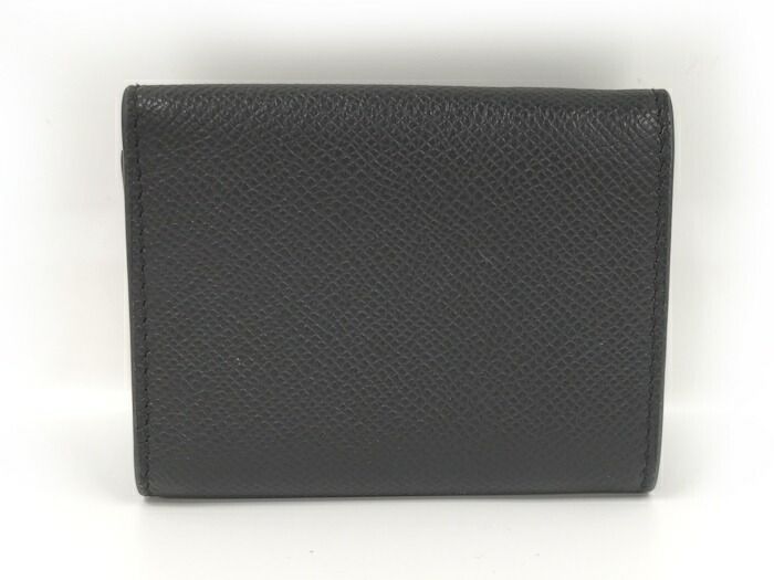 Christian Dior 三つ折り財布 サドル レザー ブラック dior財布