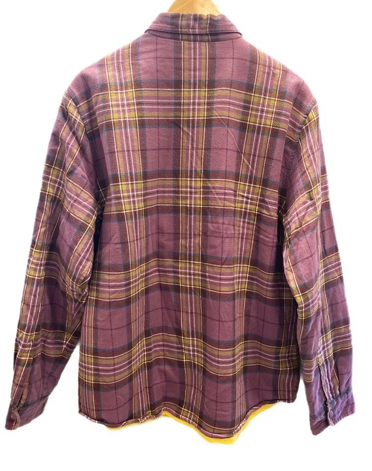 シュプリーム SUPREME Pile Lined Plaid Flannel Shirt Dusty Purple