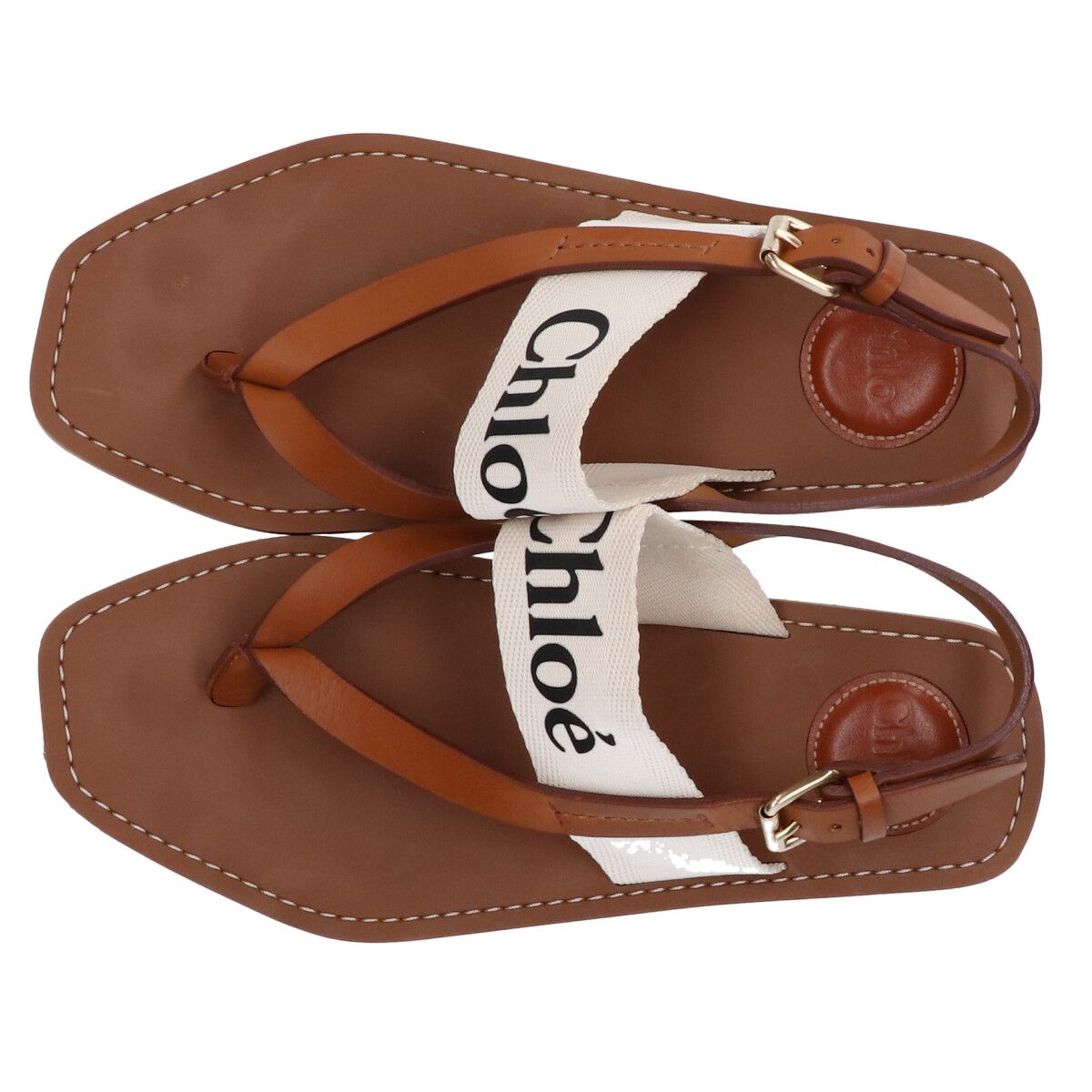 【Chloe】マーシー トング サンダル Chloé - マーシー・レザー・トング・サンダル をオンライン購入