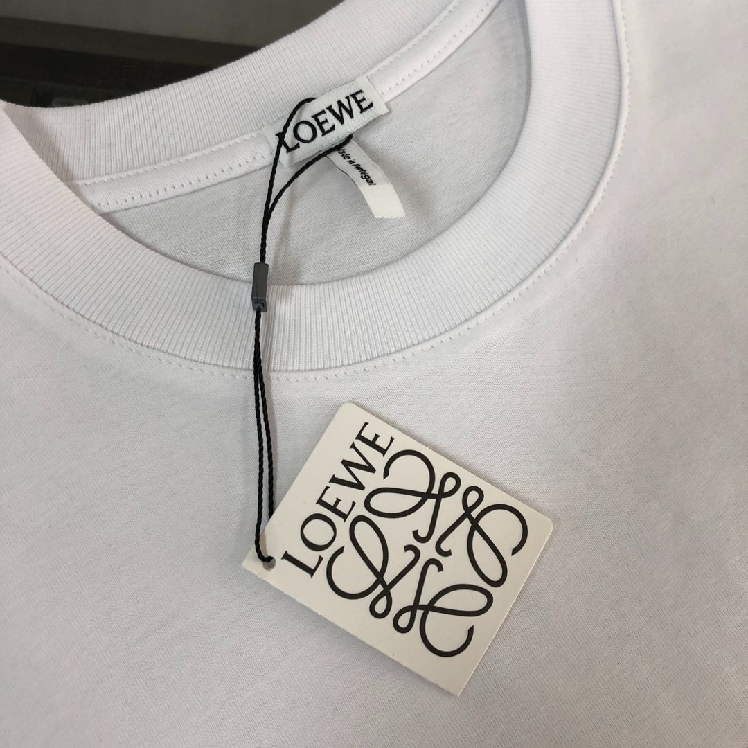 LOEWE ロゴプリント Tシャツ ホワイト LOEWE(ロエベ) 25SSCRAFTED WORLD展示会限定ロゴプリントTシャツ