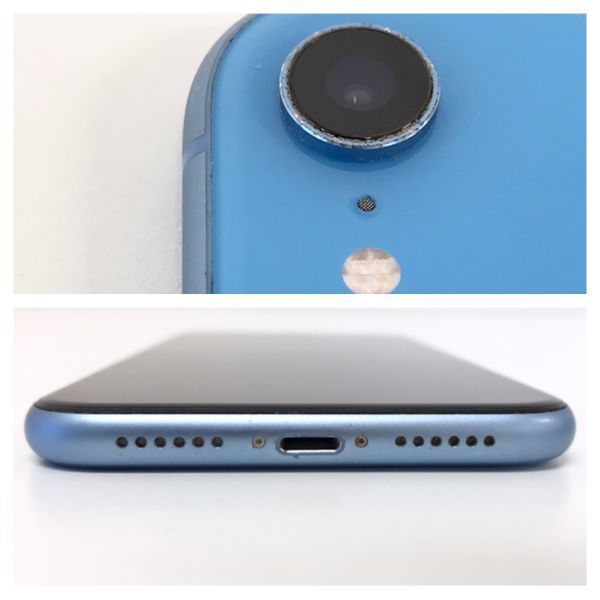 θ【難あり】au【SIMロック解除済み】 iPhone XR 64GB ブルー 