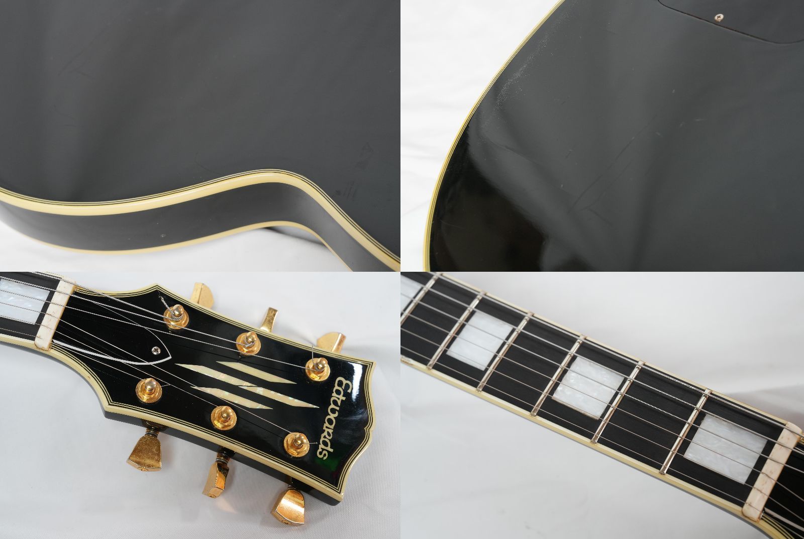 Edwards 初期　レスポールカスタム　エボニー指板 lespaul Edwards 初期 レスポールカスタム エボニー指板 lespaul Edwards 初期