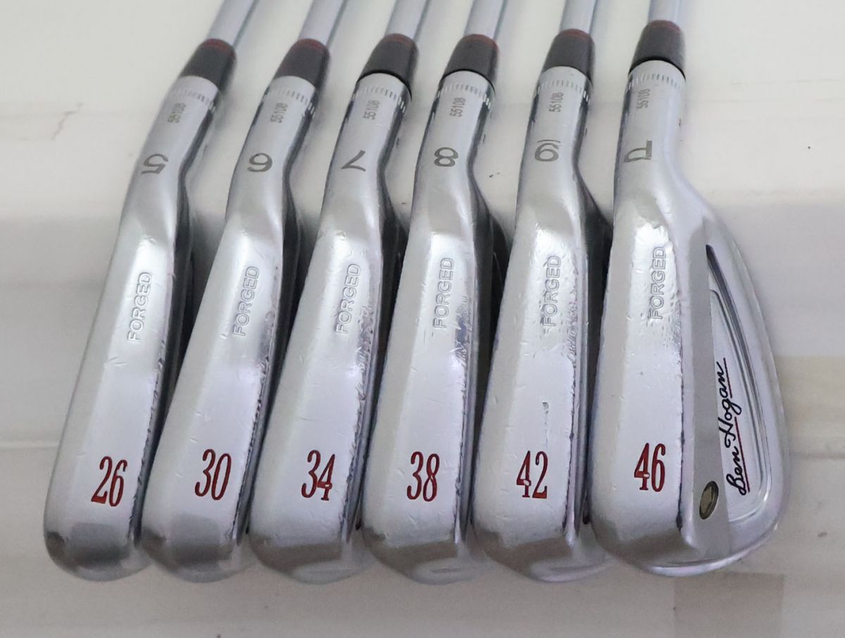 訳有 名器 Ben Hogan ベンホーガン PTx アイアン 6本セット KBS TOUR V 110スチール S 82459