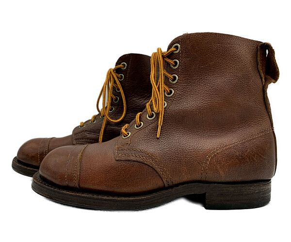 40年代 スウェーデン軍 ブーツ ミリタリー ユーロ ブラウン (メンズ 41) 中古 古着 KA1321 40年代 スウェーデン軍 ブーツ ミリタリー ユーロ ブラウン (メンズ 41