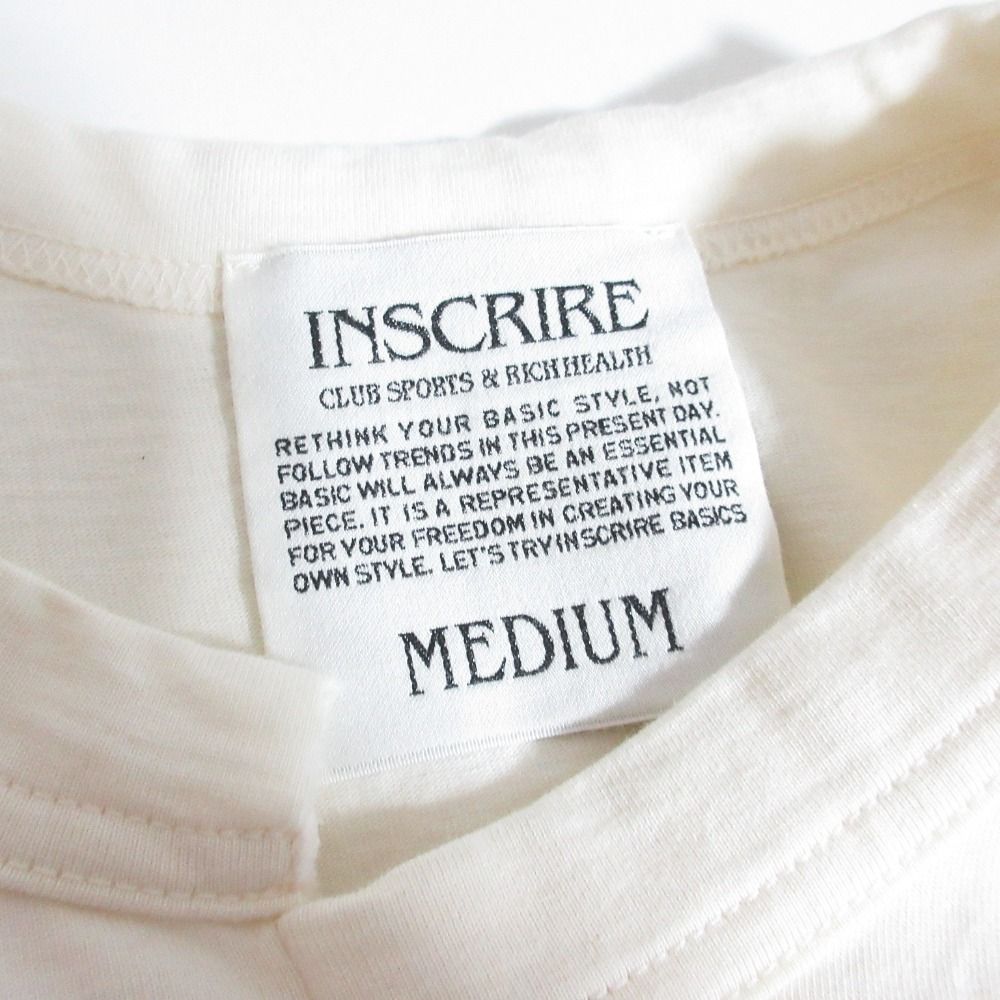 良品 21AW INSCRIRE アンスクリア WELLNESSフロッキーTシャツ