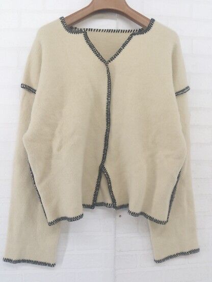 ◇ KBF URBAN RESEARCH ステッチ キーネック 長袖 ニット
