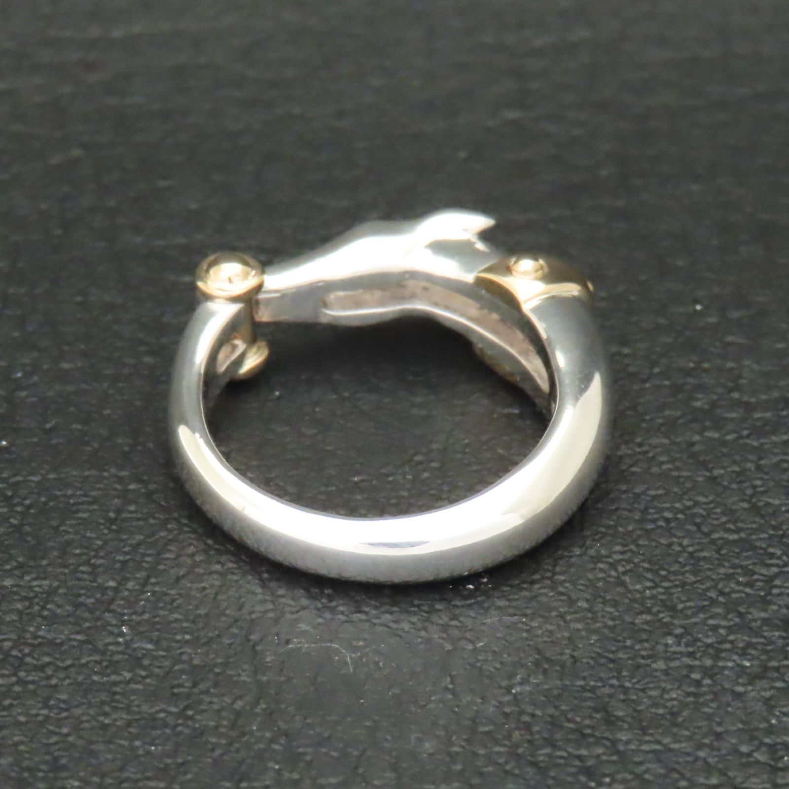 新品同様 美品 Trussardi トラサルディ ドッグ 犬 リング 指輪 K18