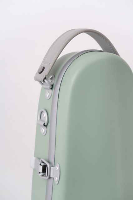 カーボンマック CFV 2 S MGR GL サテン ミルキーグリーン グレーライン バイオリンケース カーボンファイバー製 軽量 丈夫 ハードケース