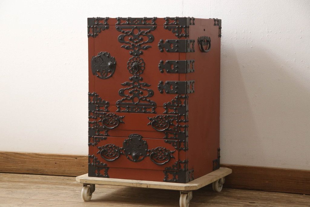 レトロ 当時物 時代物 古物 骨董品 陶器製 花蟹文 花瓶 花器