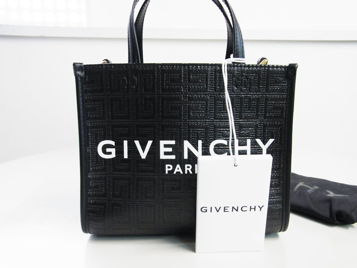 正規品☆GIVENCHY ジバンシイ☆G-TOTE MINI TOTE BAG ミニトートバッグ ショルダーバッグ【BB50N0B1GT】ブラック黒【本物保証】男性に人気  - メルカリ