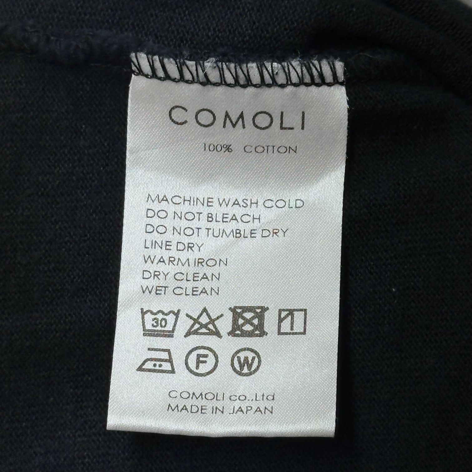 参考上代28600円 COMOLI 23SS フットボール Tシャツ コモリ X01-05005 