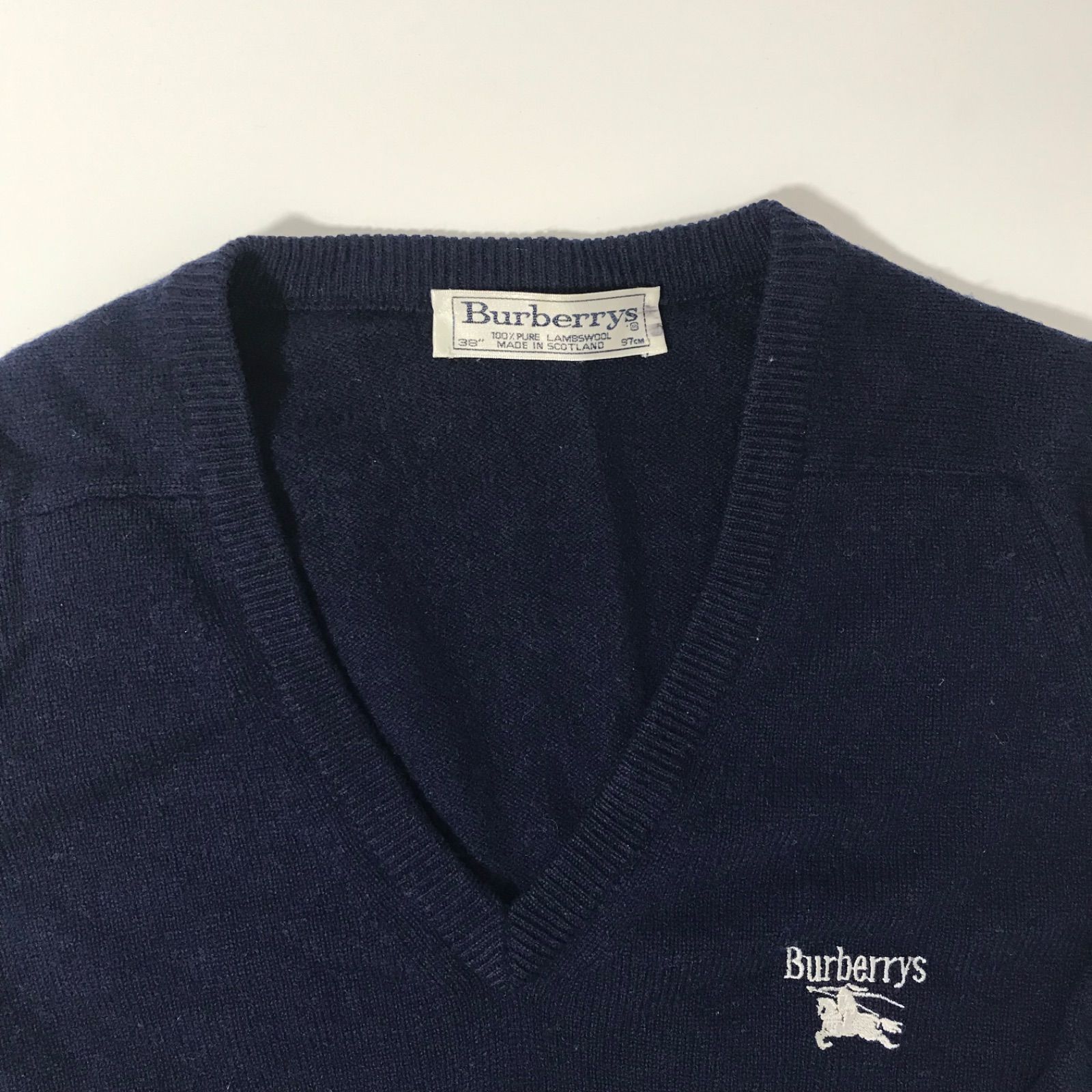 BURBERRY ネイビー セーター ハイブランド ネイビー（紺）系 Burberry(バーバリー) ニット