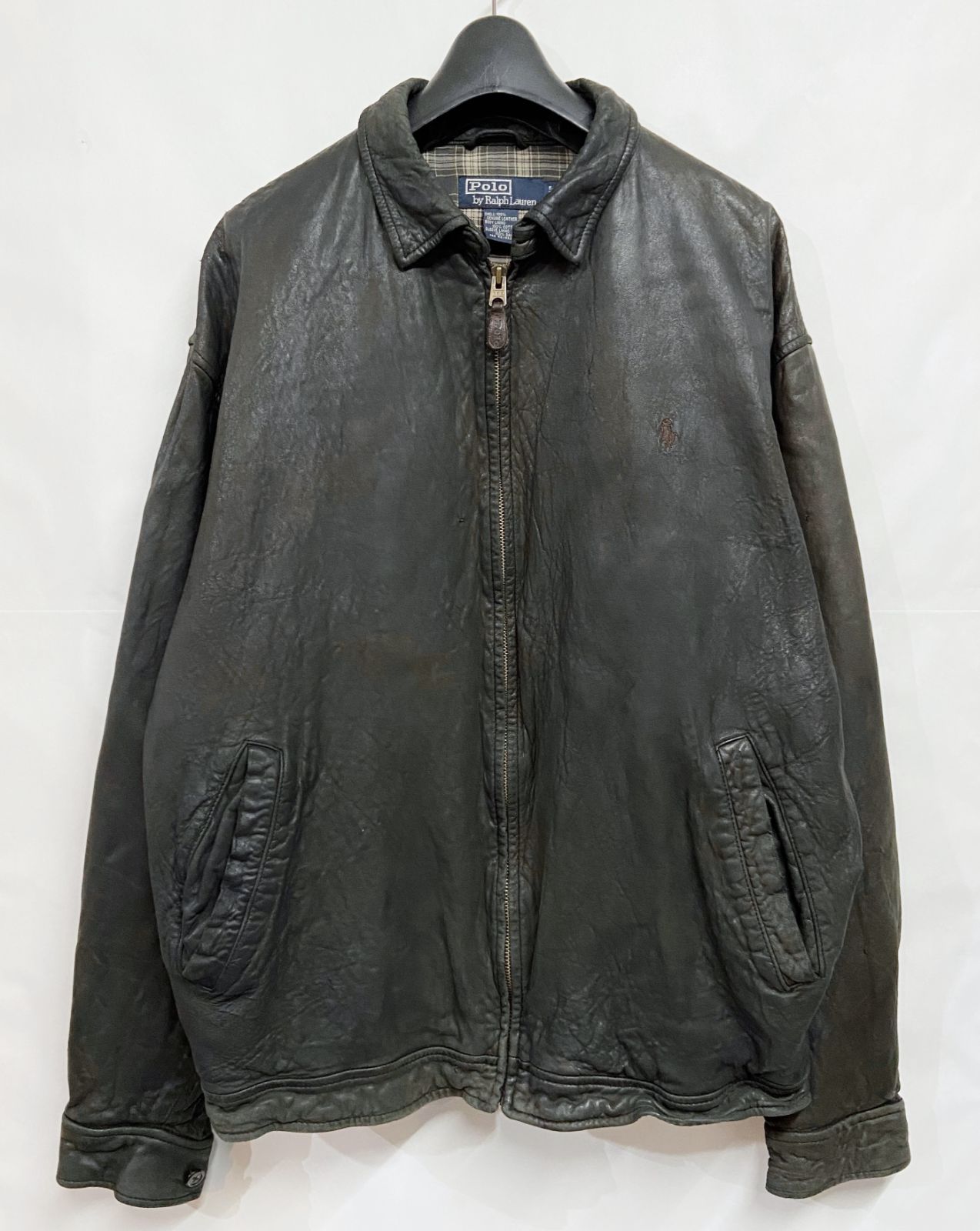 ジャケット・アウター 90s Polo Ralph Lauren Leather swing top 90s~ Ralph Lauren leather swing top XL