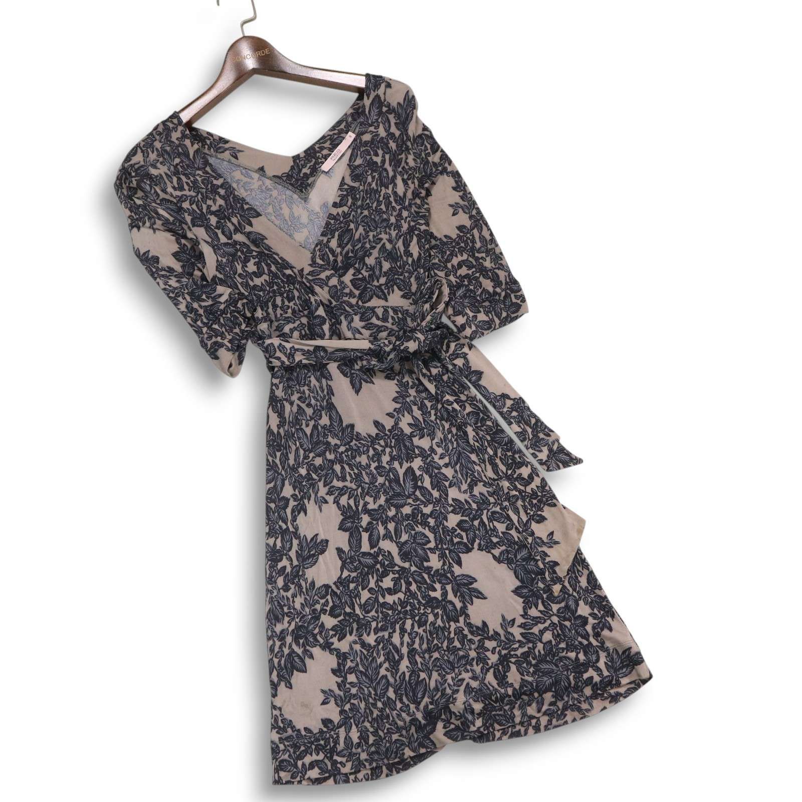 【専用】　RED VALENTINO 刺繍レースワンピース 40 イタリア製☆ R.E.D. VALENTINO レッドヴァレンティノ リーフ柄