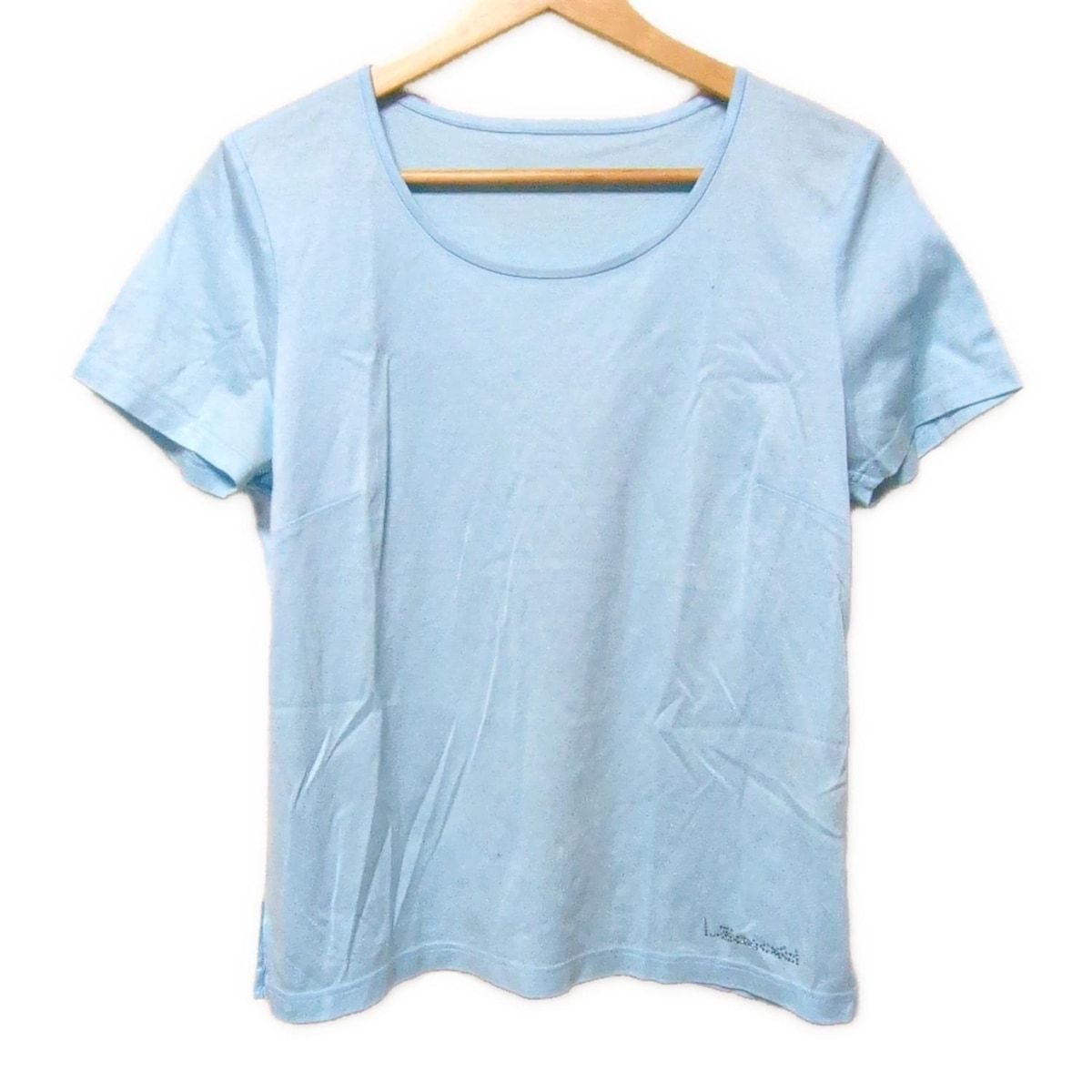 レオナール　LEONARD 半袖Tシャツ　水色 LEONARD - LEONARD(レオナール) 半袖Tシャツ サイズL レディース