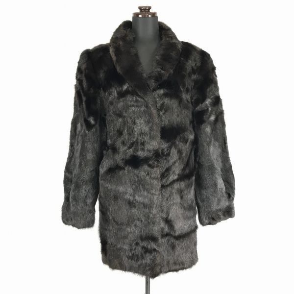 美品☆SAGA MINK サガミンク デミバフミンク 着丈108㎝ ロングコート SAGA MINK/サガミンク☆最高級ミンクコート/アウター【9号