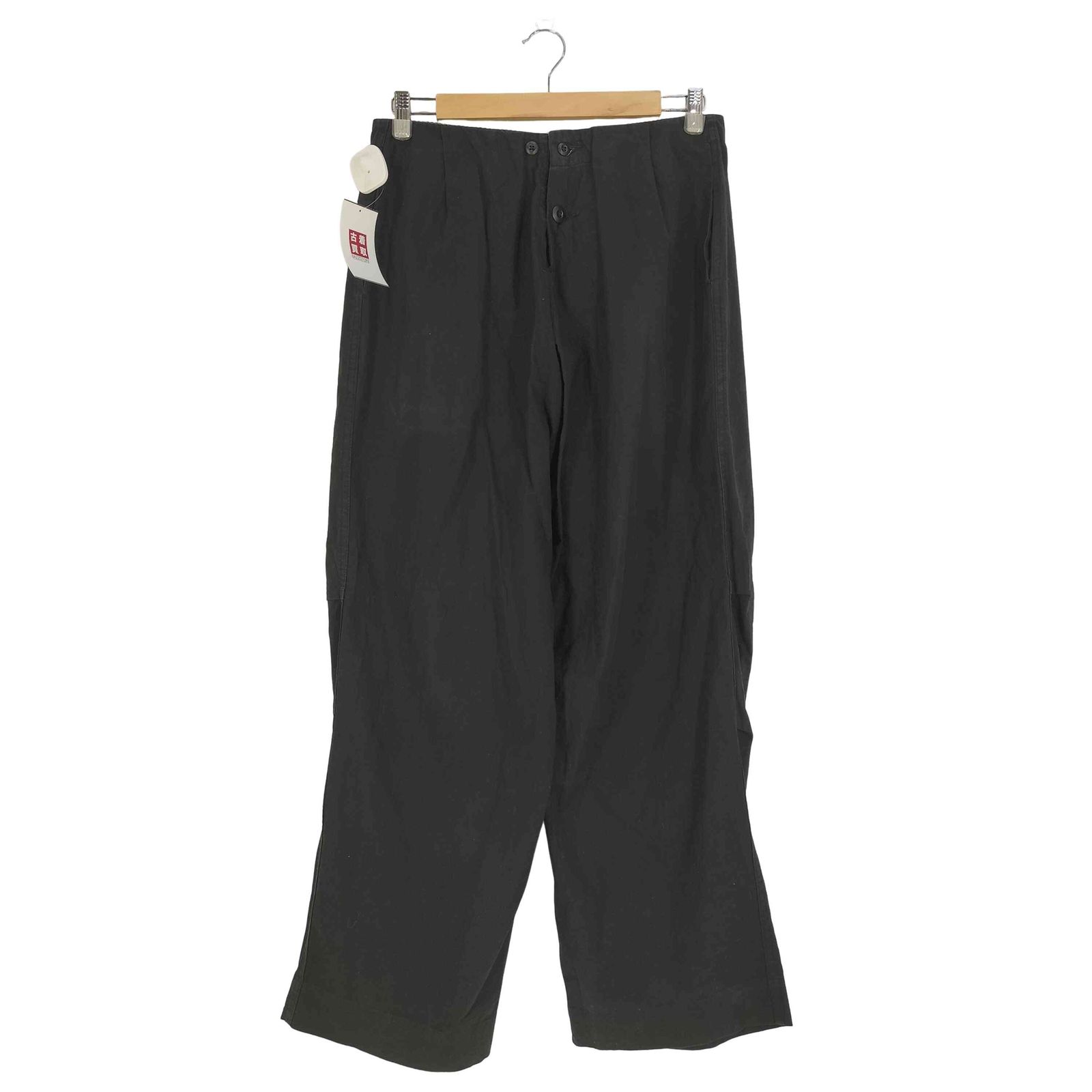 TUKI 0041 パジャマパンツ PAJAMAS SHEETING BLACK 3 BLACK ブラック ツキ コットンシーチング ワイドパンツ トラウザー 吾亦紅 TUKI &frasl; パジャマパンツ(0041) Steel Blue \u2013 FIFTH GENERAL STORE TUKI