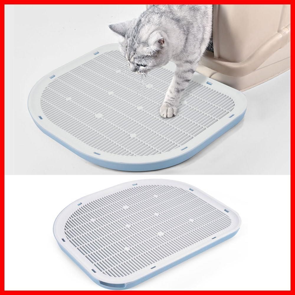 【在庫わずか】猫トイレステップ ネコトイレ専用ステップ 砂の飛び散りを軽減、短い足でアクセスしやすい、足腰の負担も軽減、猫のトイレ環境改善(ブルー)