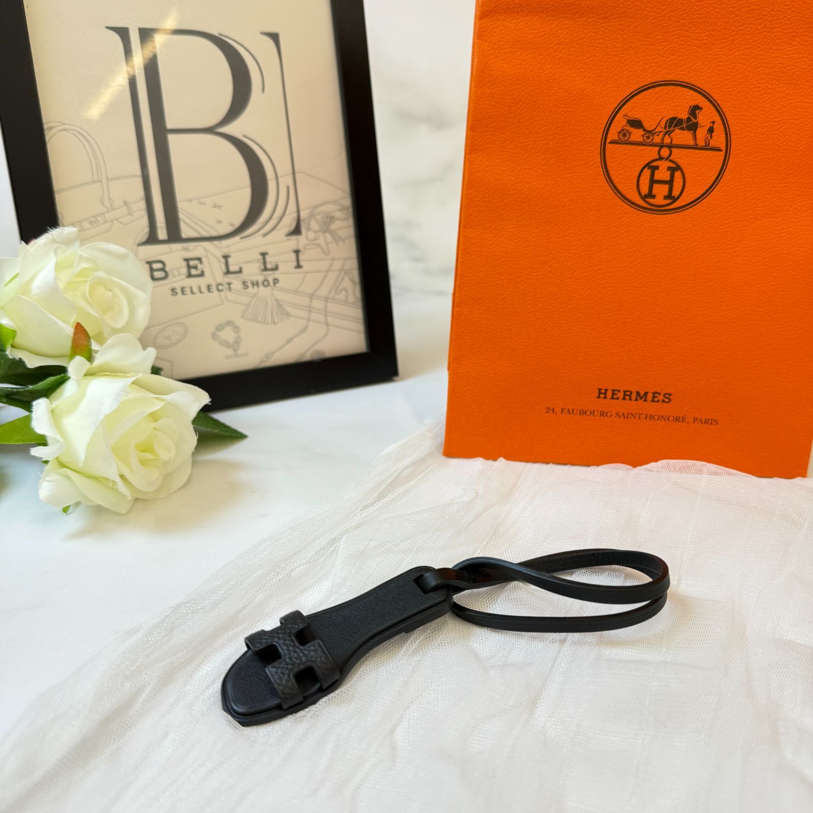鑑定済み【 美品 】エルメス 《 オラン ナノ 》 ノワール ブラック