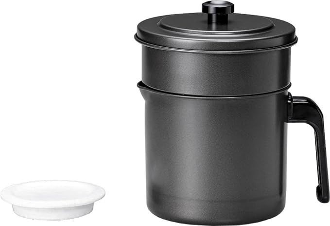 【在庫処分】高木金属工業 takagi metal オイルポット 油漉し 油ポット 油保存 高性能フィルター 付属 0.9L お手入れ簡単 日本製 フッ素コート 活性炭 小さい 油入れ容器 油 保存 油保存ポット ス
