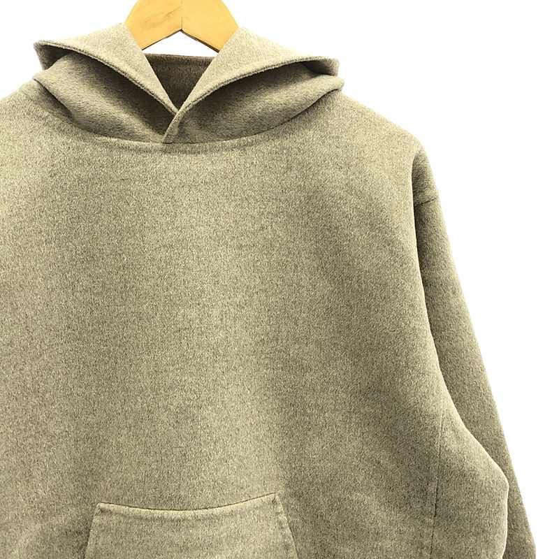 【美品】  POSTELEGANT / ポステレガント | cashmere 100％ / カシミヤ オーバーシルエット ニット フーディ | M | ベージュ | レディース 美品】 POSTELEGANT / ポステレガント | cashmere 100％ / カシミヤ