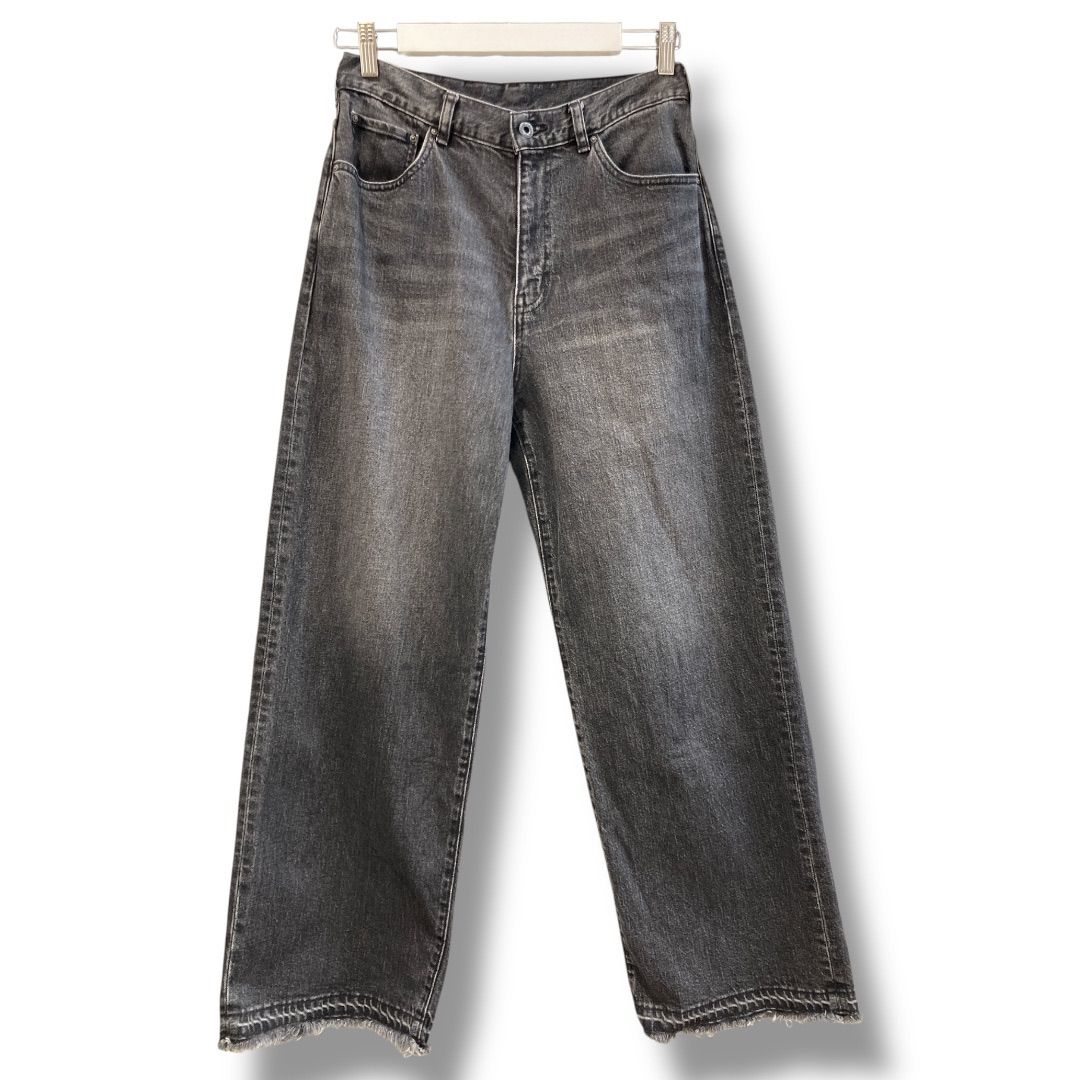 美品 Spick&Span 5 1/2 ワイド ストレート デニム 38 Spick＆Span ジーンズ デニム デニムパンツ 5 1/2 SOFT