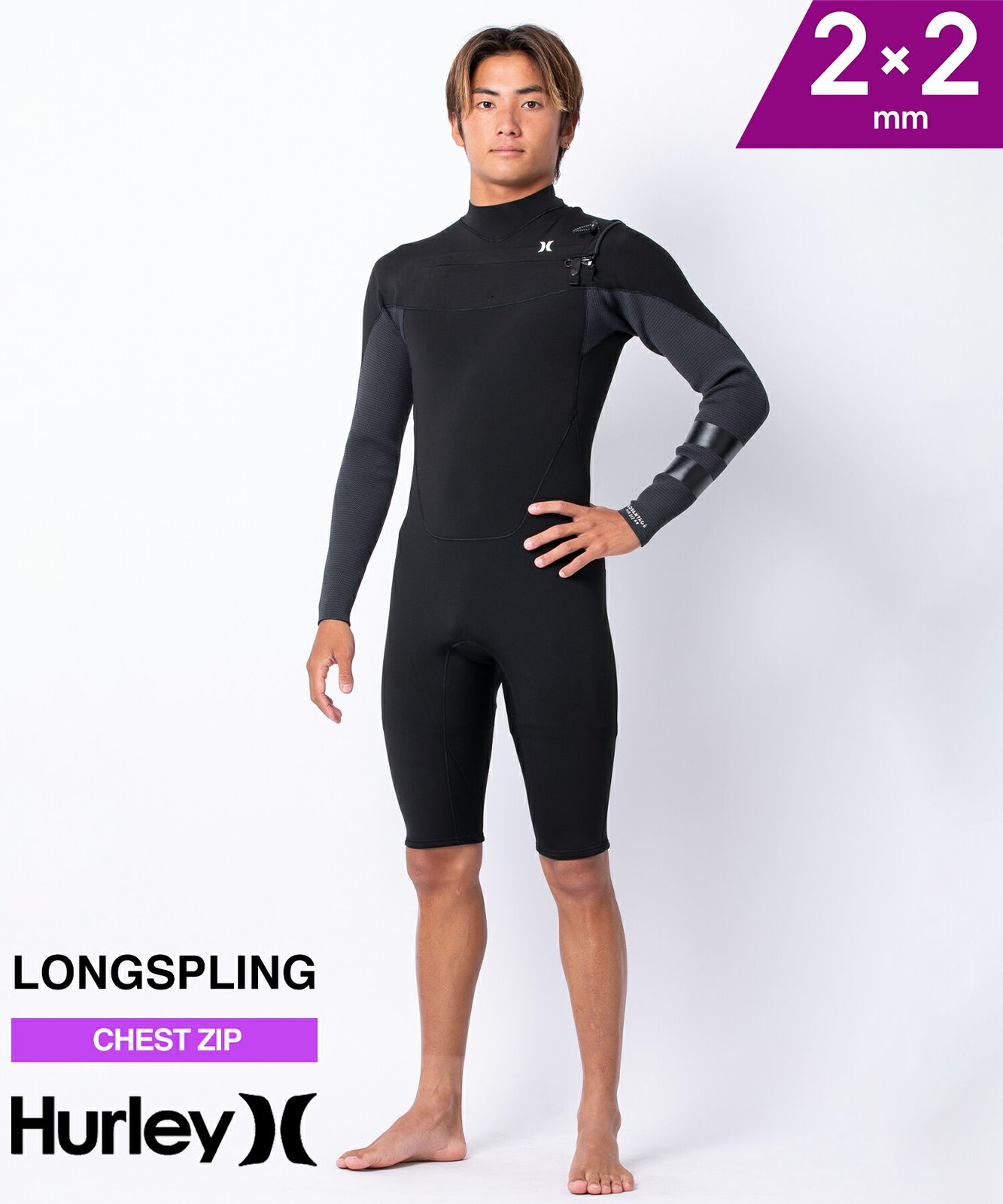 ムラスポ Hurley ハーレー PLUS メンズ ウェットスーツ ロングスプリング ムラサキスポーツ