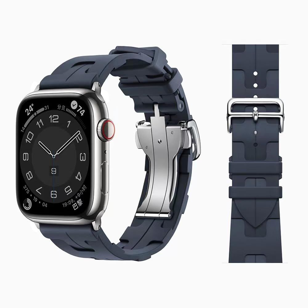 Apple Watch HERMES キリム(黒) シンプルトゥール 45mm（美品 Apple 