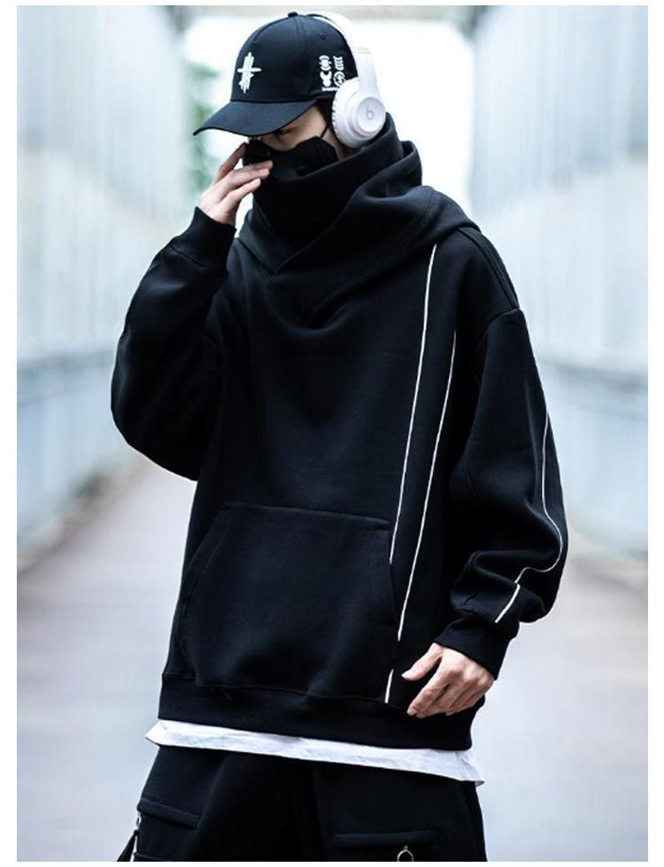 ボリュームネックパーカー カップル メンズ レディース 男女兼用