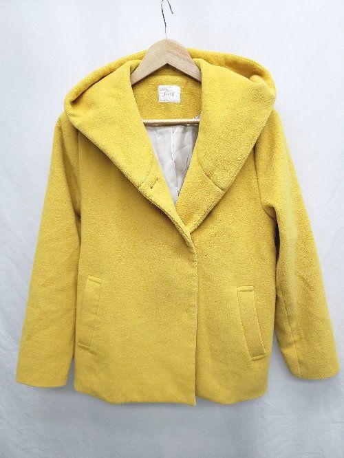 【LOWRYSFARM】ロングコート 黄色 ◇ LOWRYS FARM ローリーズファーム 長袖 コート サイズM