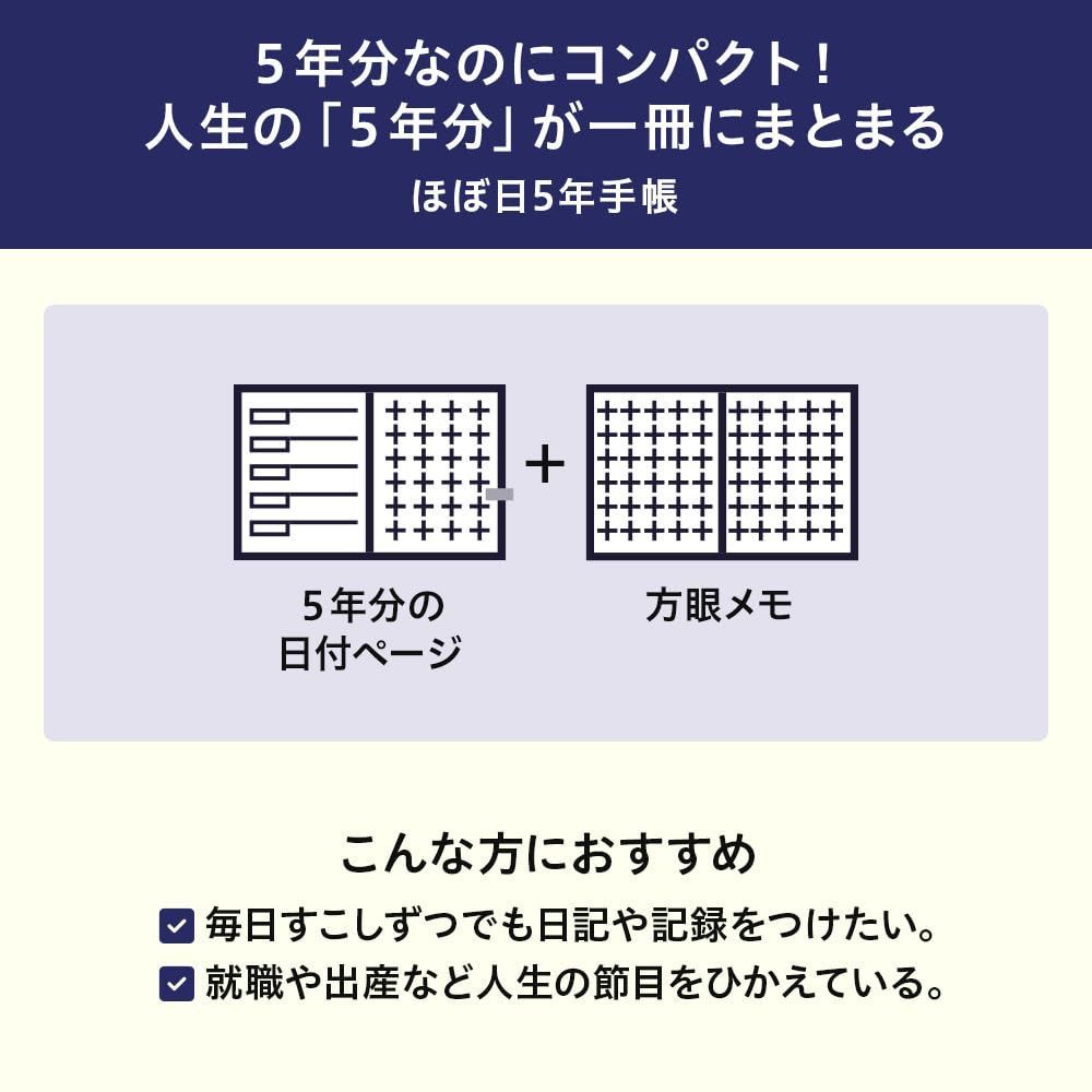 ほぼ日手帳 2025 おおきいほぼ日5年手帳 2025-2029 A5サイズ
