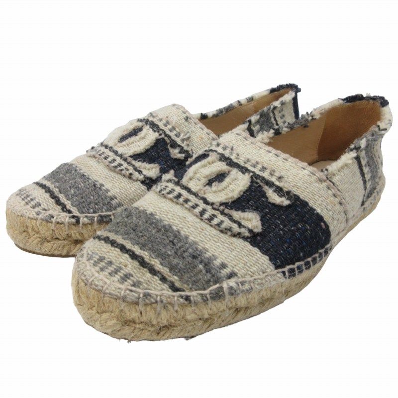 シャネル CHANEL ココマーク エスパドリーユ スリッポン