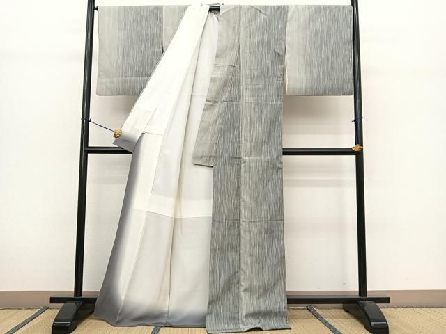 平和屋着物○本塩沢 霞文 伊勢丹扱い 正絹 逸品 BAAT0836yc