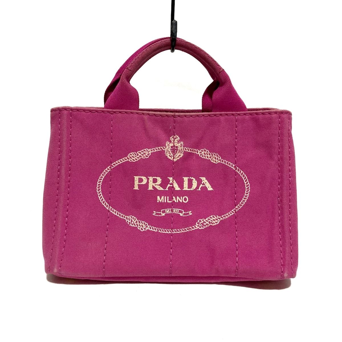 PRADA(プラダ) トートバッグ CANAPA BN2439 ピンク×アイボリー ...