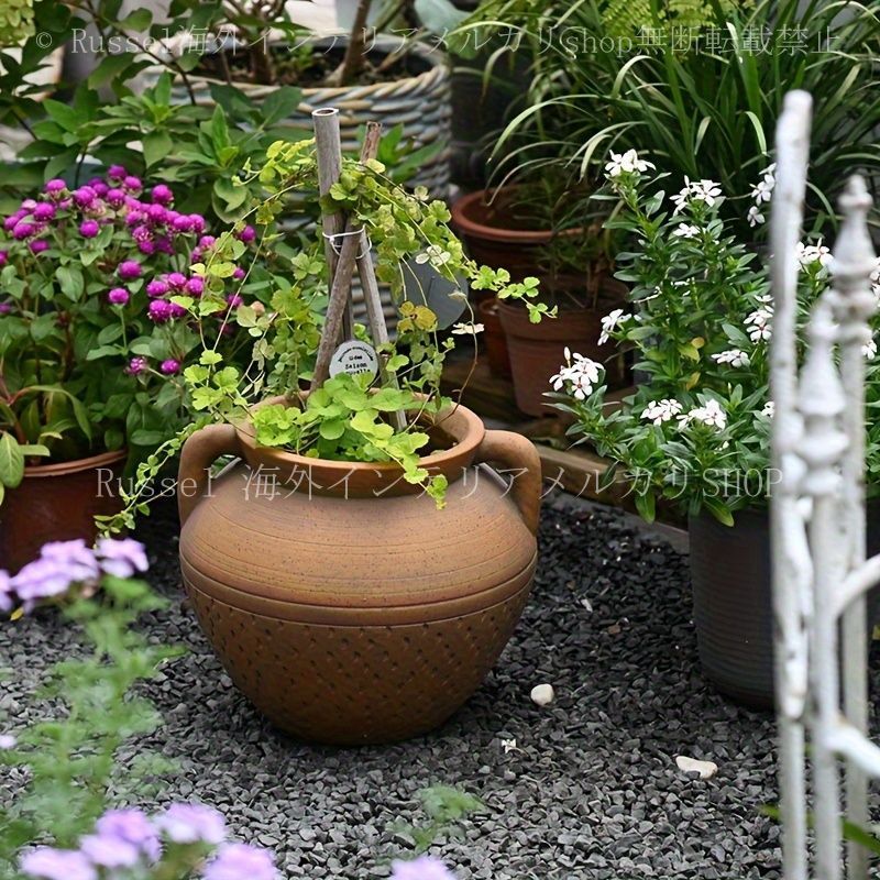 プランター ヴィンテージ調 テラコッタ風 おしゃれ かわいい 鉢 植木鉢 多肉植物 寄せ植え フラワー ポット ガーデニング 観葉植物 4-7
