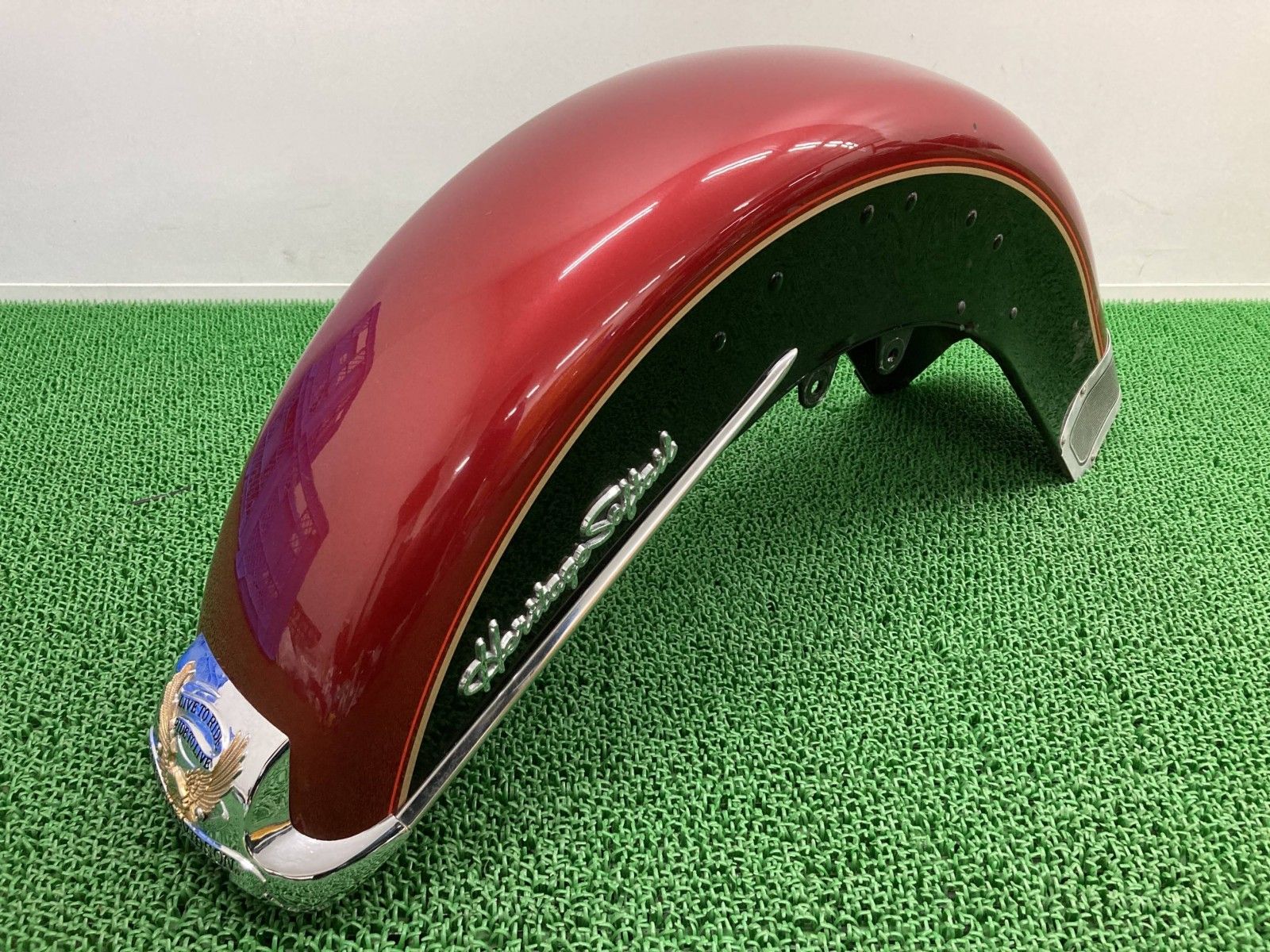 FLSTC1340 フロントフェンダー 赤 ハーレー 純正 中古