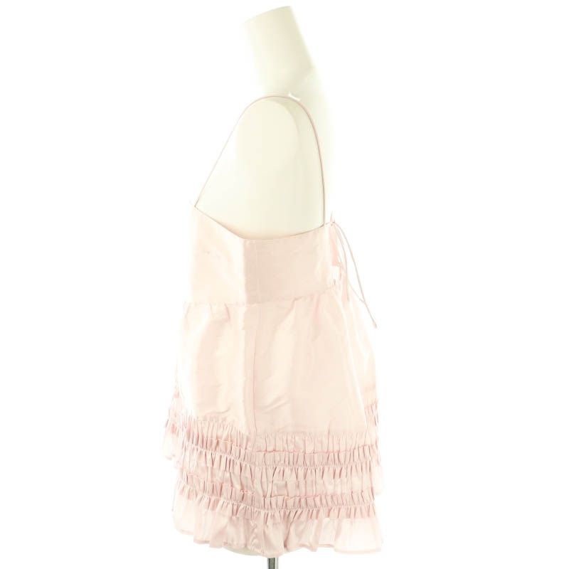 ヌキテパ ポリ デュピオン フリル キャミ トップ Poly Dupion Frill Cami Top キャミソール ブラウス 黒 ブラック /SS ■OS ヌキテパ NE QUITTEZ PAS! ポリ デュピオン フリル キャミ
