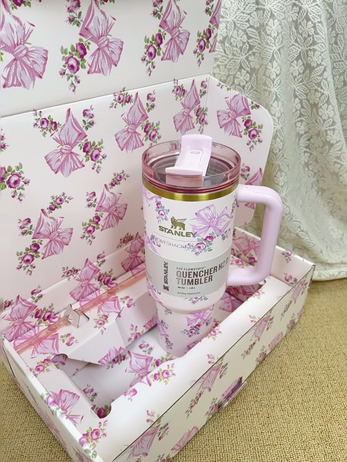 全新品】新品！ 花柄 スタンレー STANLEY H2.0 真空スリムクエンチャー