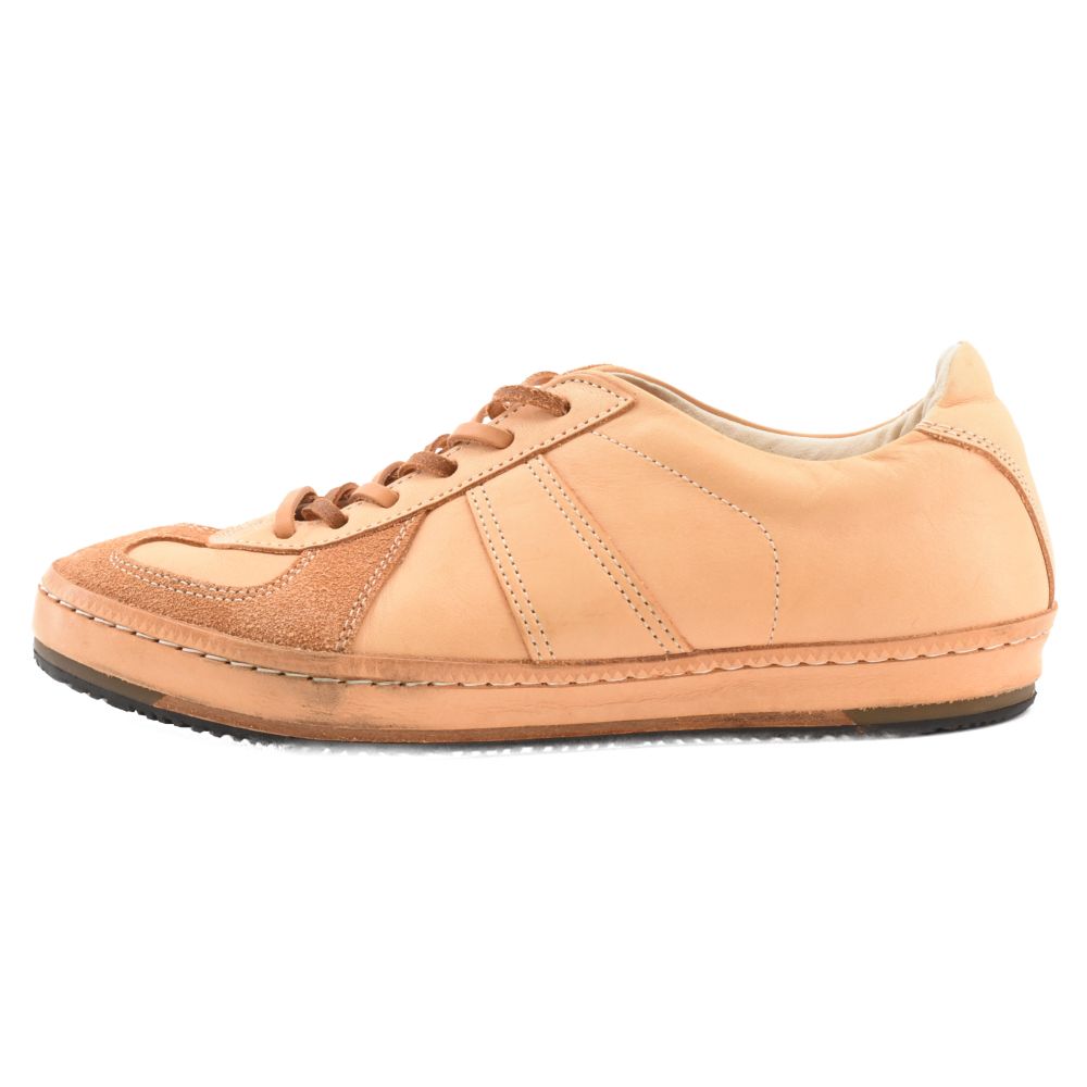 Hender Scheme (エンダースキーマ) mip-05 レザー ジャーマン トレーナー ローカット スニーカー ベージュ