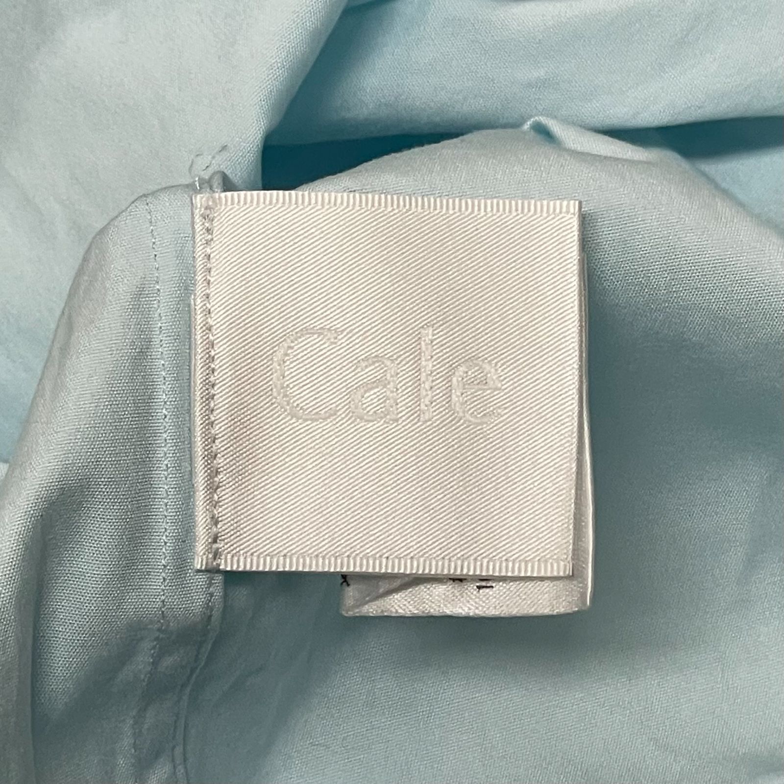 Cale 21AW ピンオックスレギュラーカラーシャツ ブルー カル 