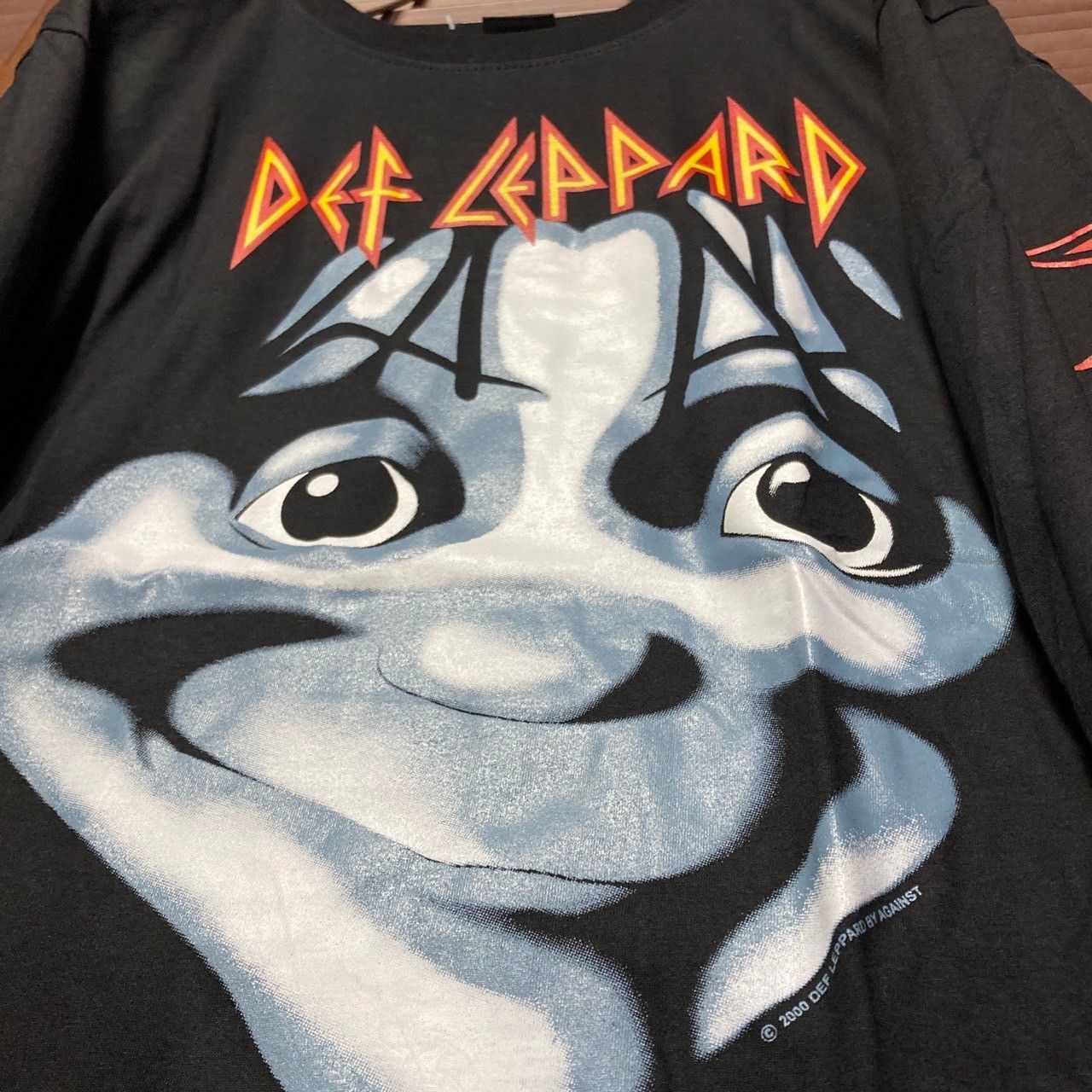 デフレパード DEF LEPPARD ホラー フェイス 長袖 Tシャツ tee ロン T 