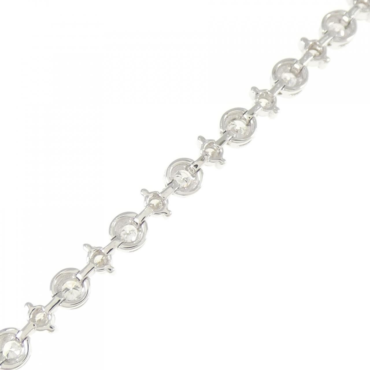 K18WG ダイヤモンド ブレスレット 1.50CT LINE ダイヤモンド