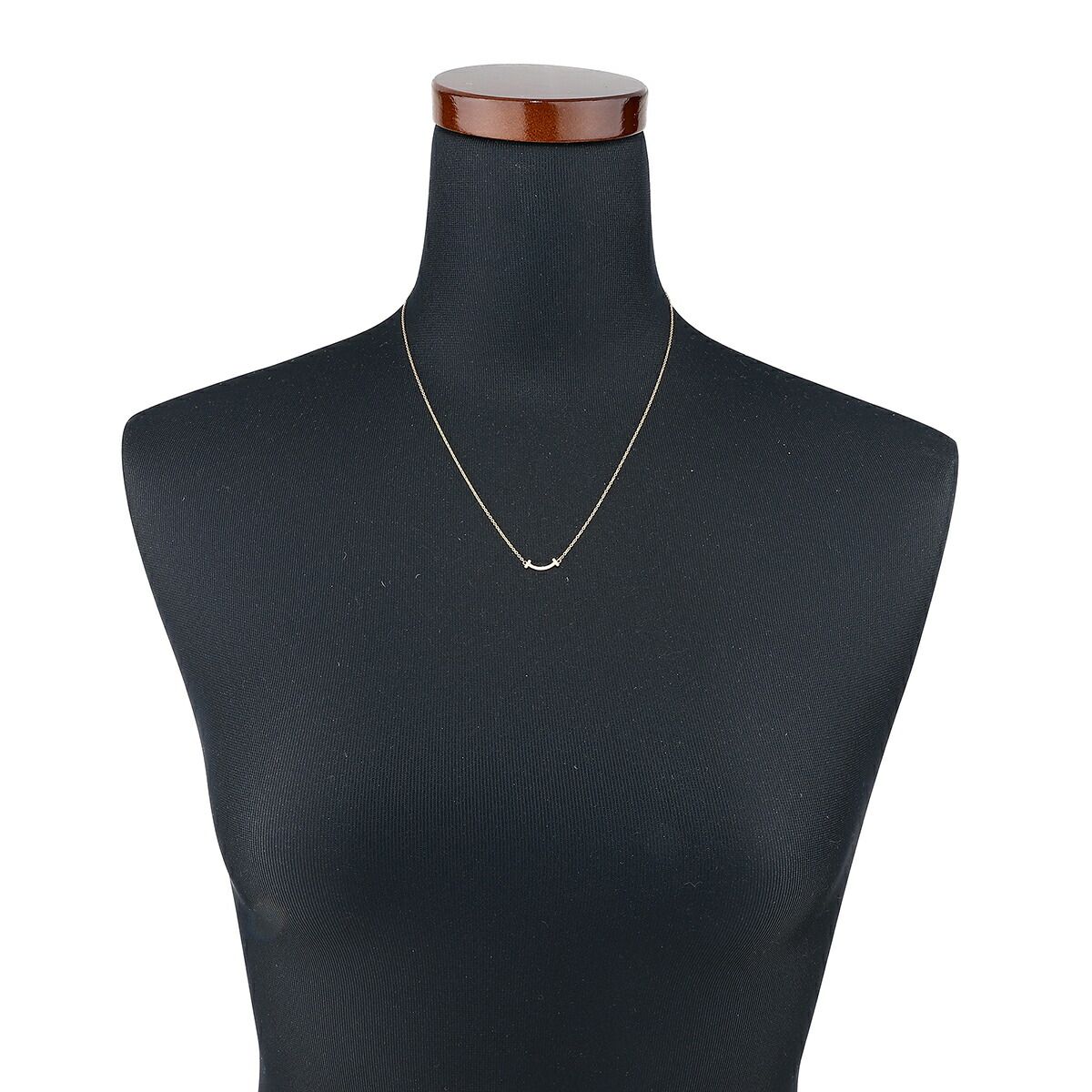 ティファニー ティ スマイル ペンダント ミニ ダイヤモンド K18  