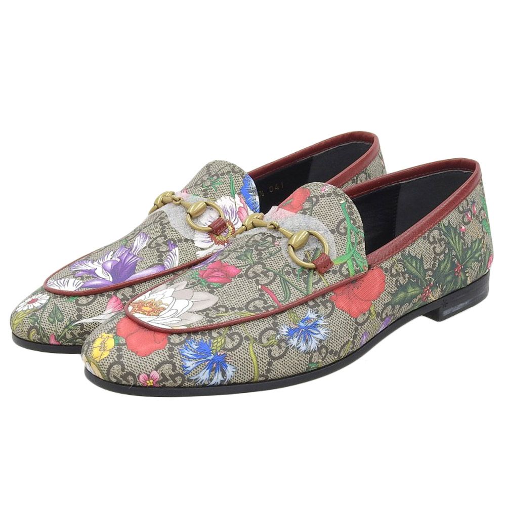 ファッション通販】 GUCCIフローラGGスプリームローファー 37.5