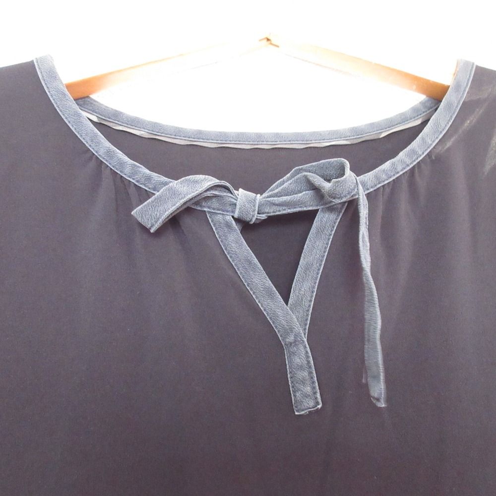 BURBERRY リボン付き半袖ブラウス♡ BURBERRY - BURBERRYチェック柄 半袖ブラウス リボン付き38の