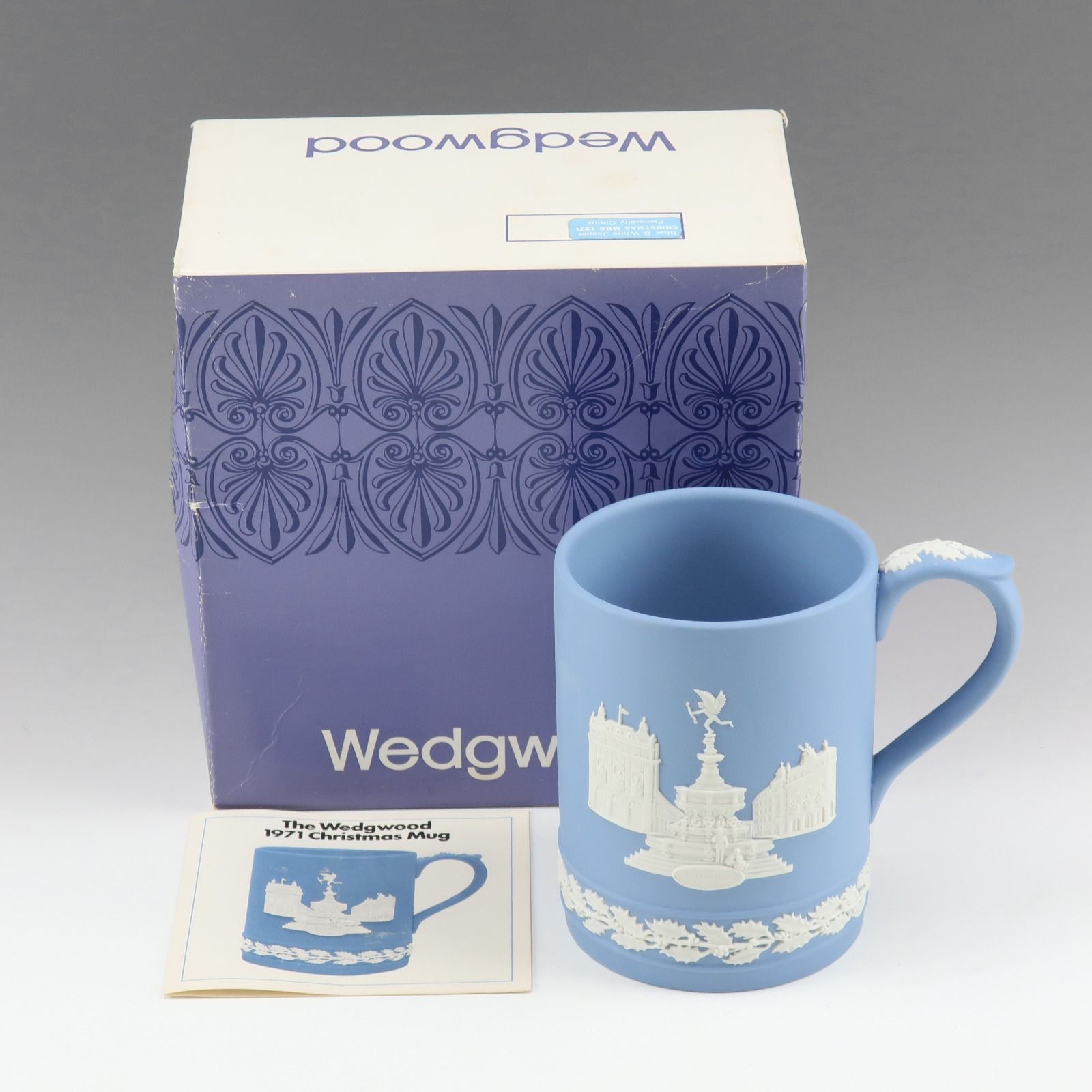 Wedgwood】ウェッジウッド 1971年 クリスマス マグカップ ジャスパー ペールブルー _ 食器 - メルカリ