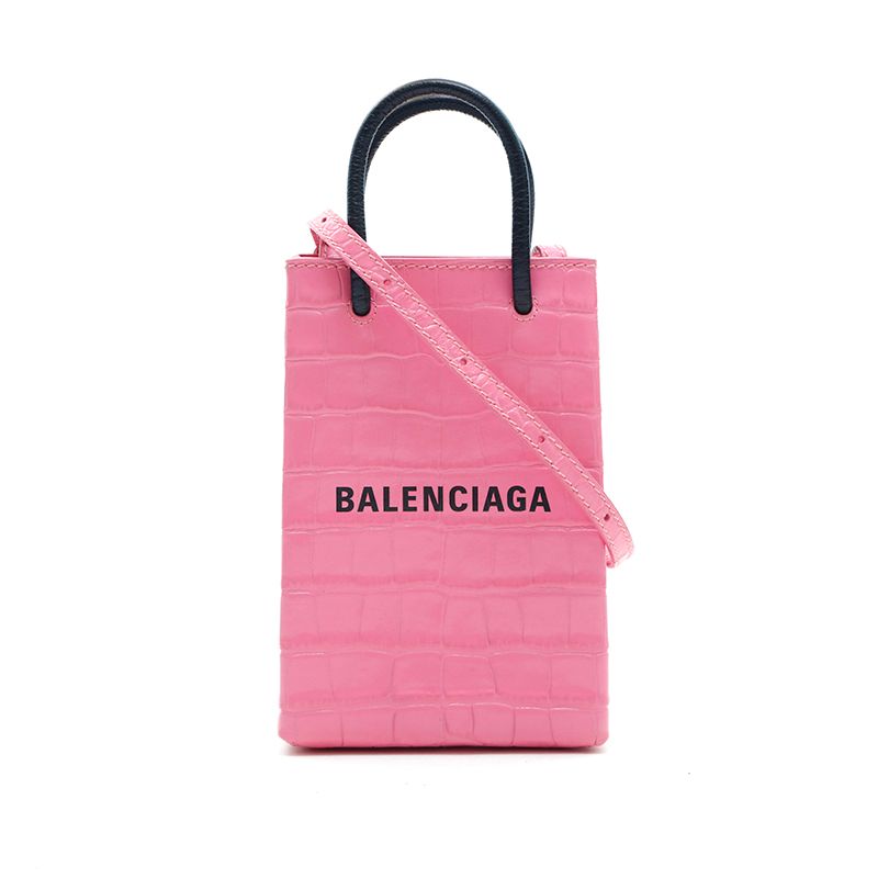 BALENCIAGA バレンシアガ ショルダーバッグ クロコ 2way ミニ