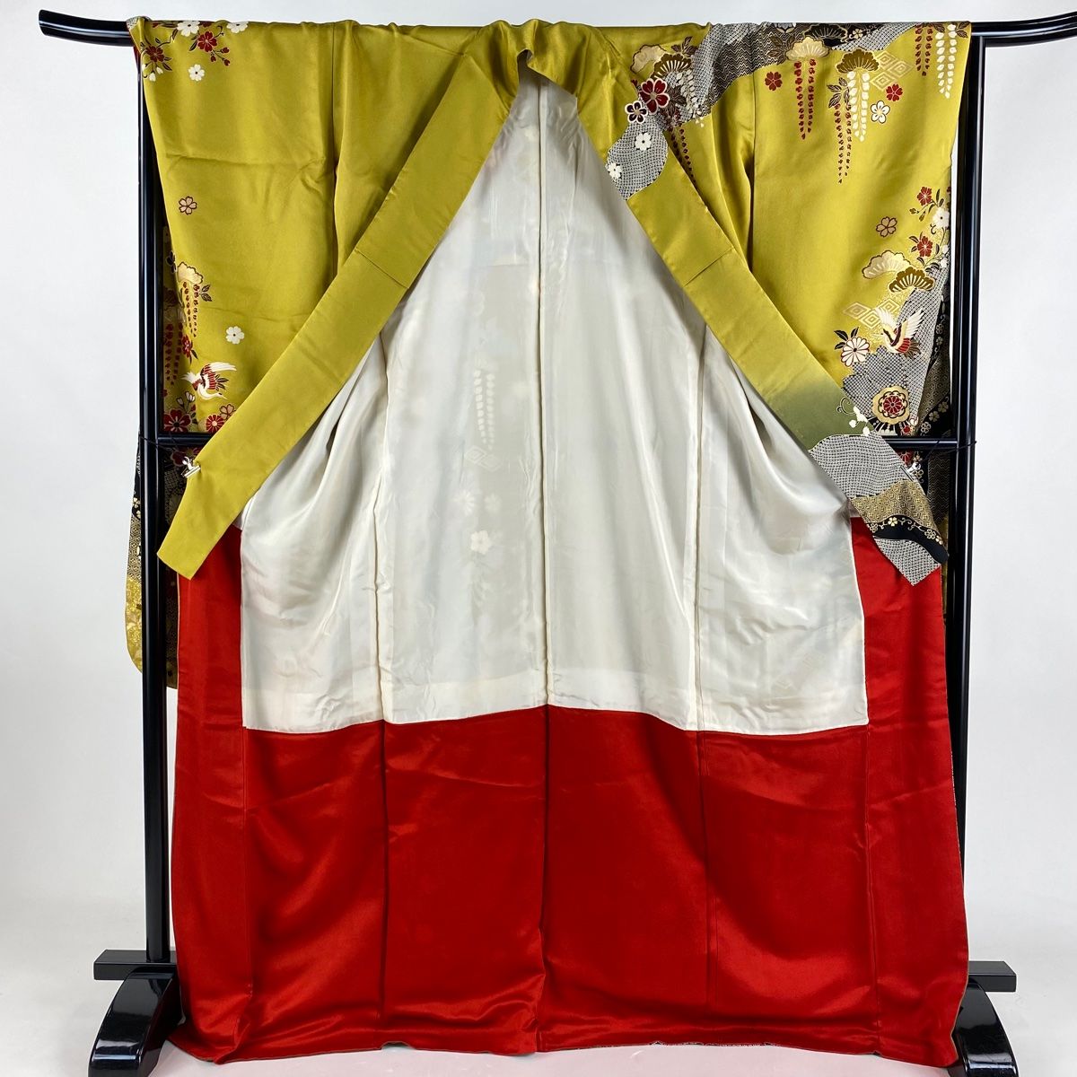 振袖 身丈171cm 裄丈69.5cm 正絹 名品 【中古】（振袖 身丈172cm 裄丈  