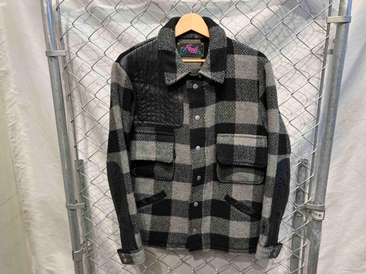 ROTER CHECK MACCHINO JACKET BLACK WHITE ローター チェックマッキーノジャケット ブラック ホワイト ...